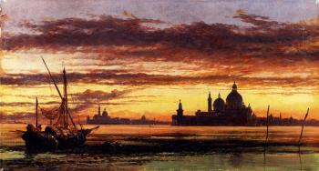 愛德華 威廉 庫尅 Sunset Sky Salute And San Giorgio Maggiore